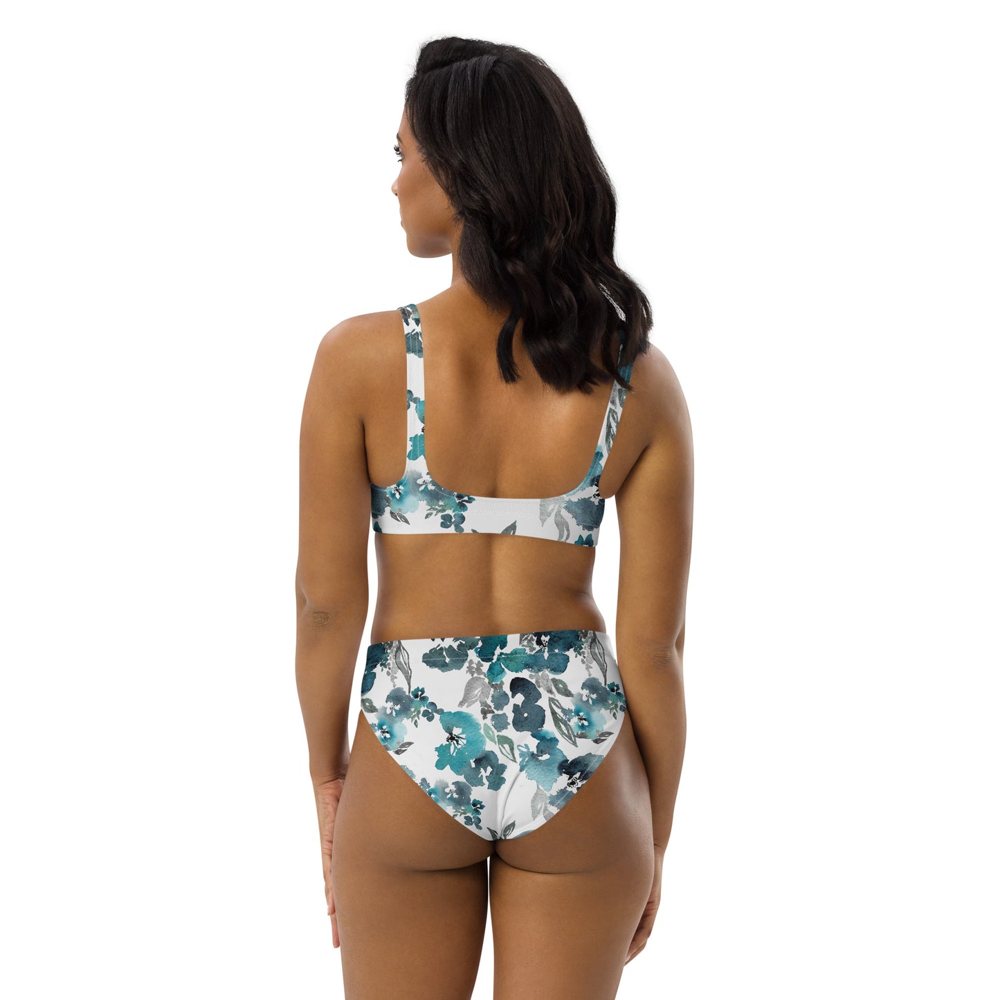 Mama Vibes Floral Recycled high-waisted bikini