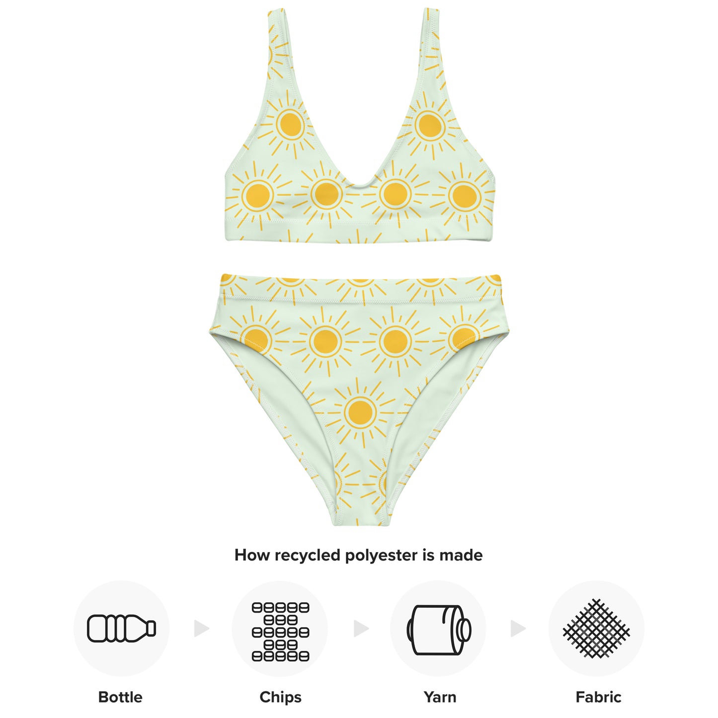 Sunshine Recycled high-waisted bikini