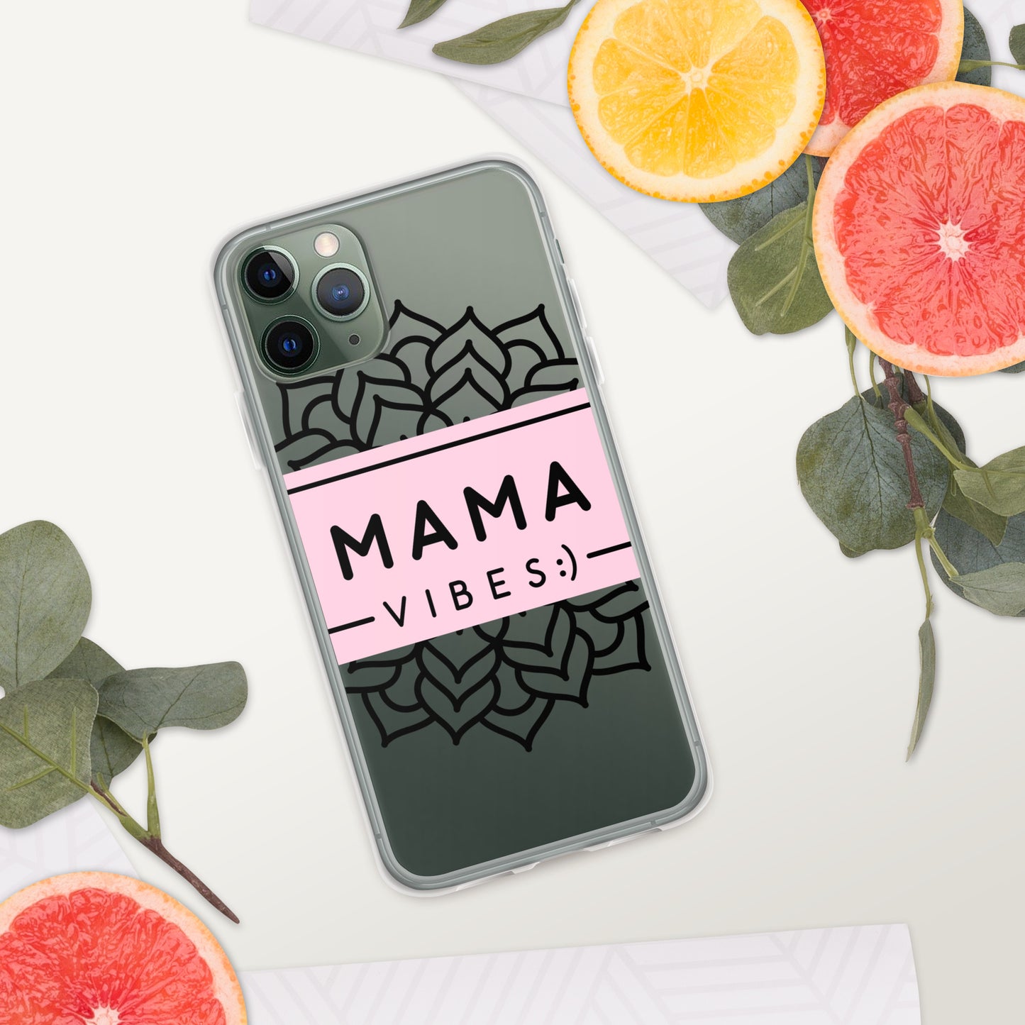 Mama Vibes Clear Case for iPhone®