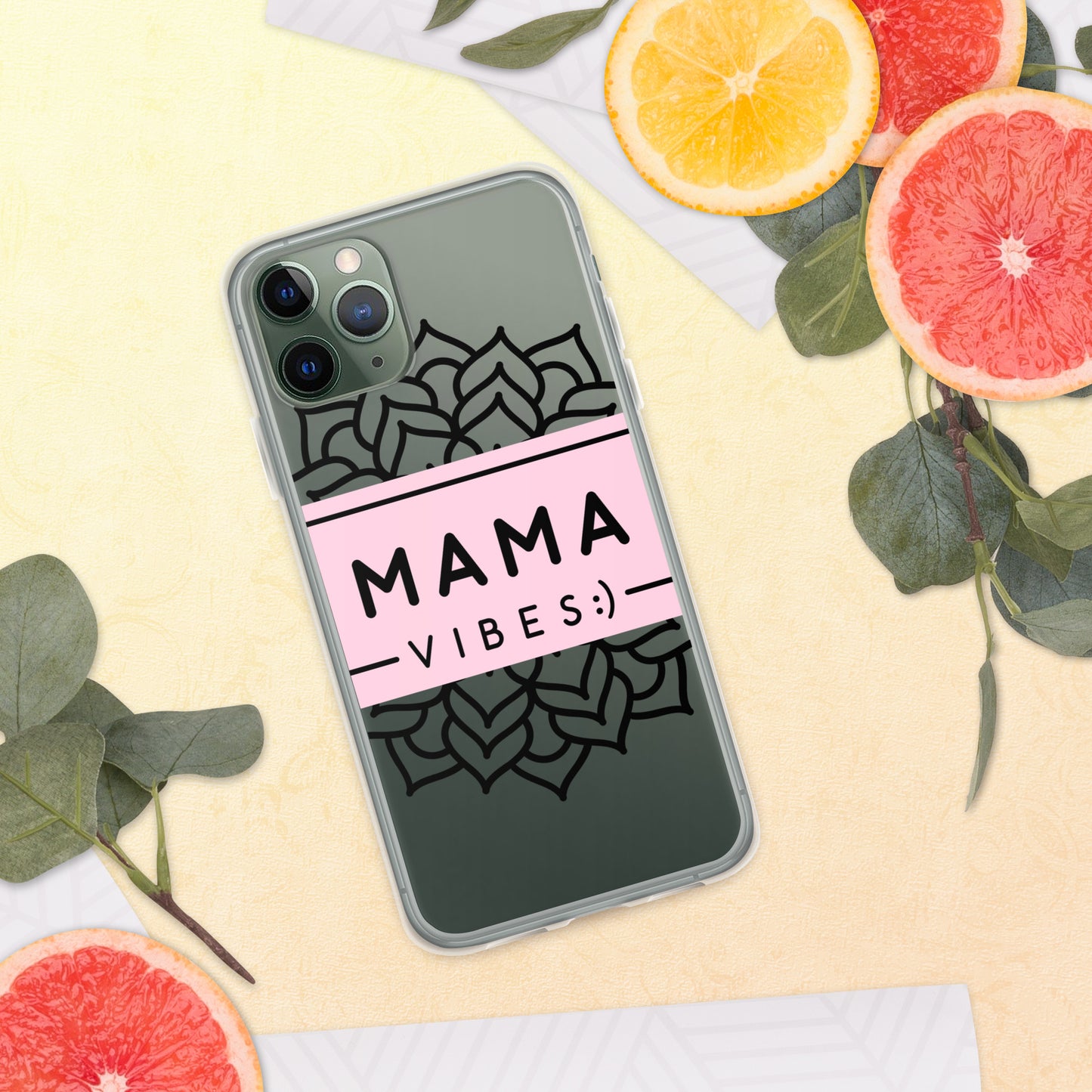 Mama Vibes Clear Case for iPhone®