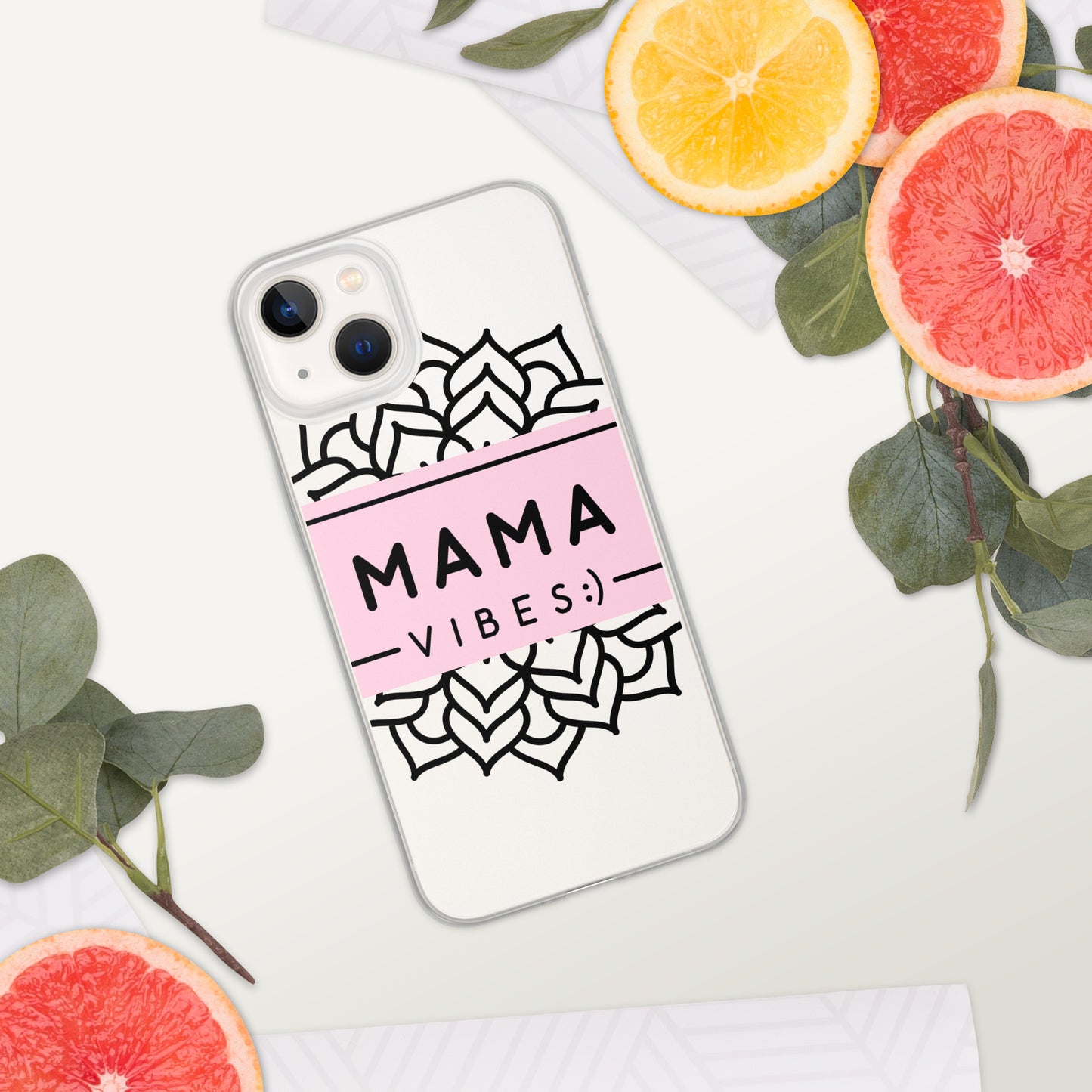 Mama Vibes Clear Case for iPhone®