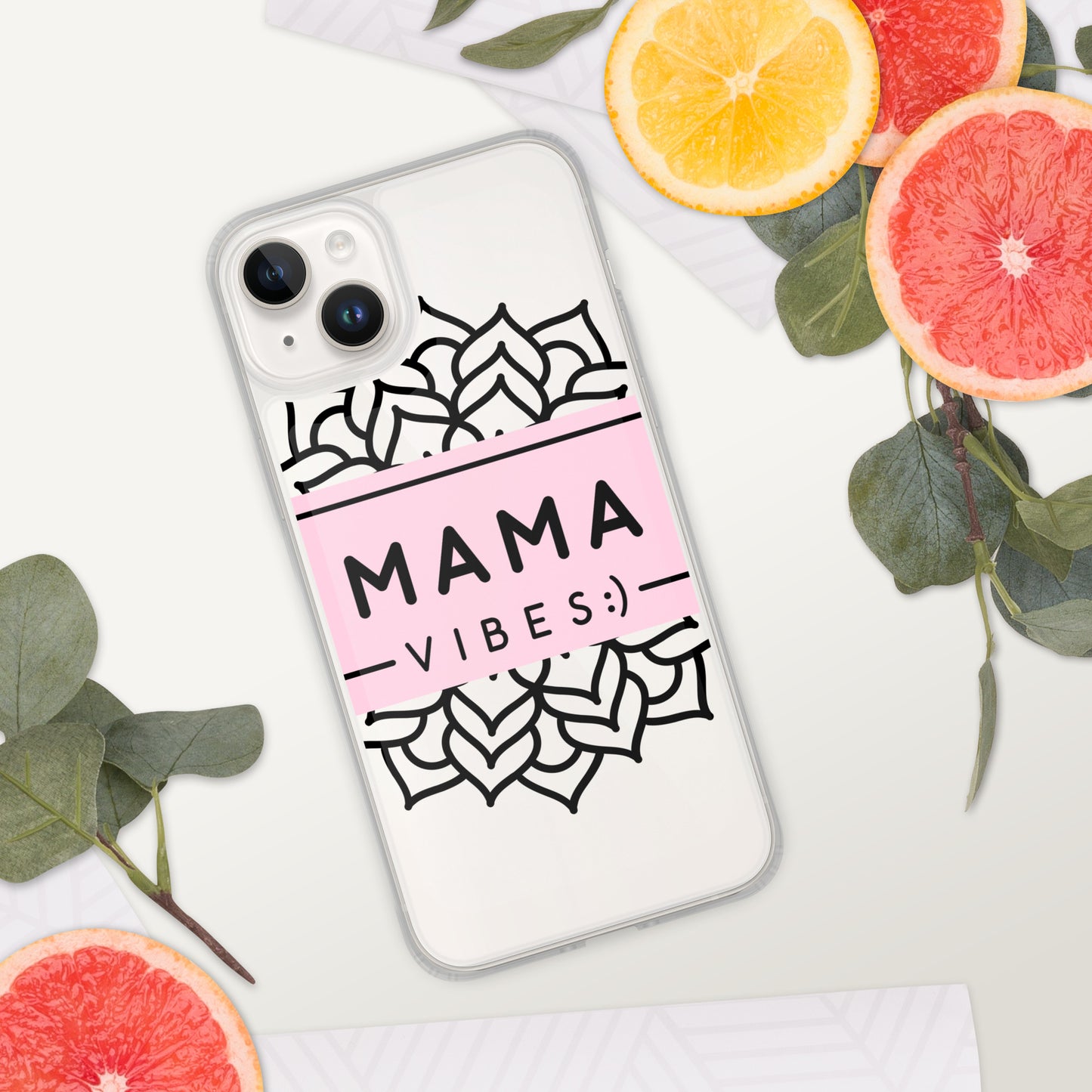 Mama Vibes Clear Case for iPhone®