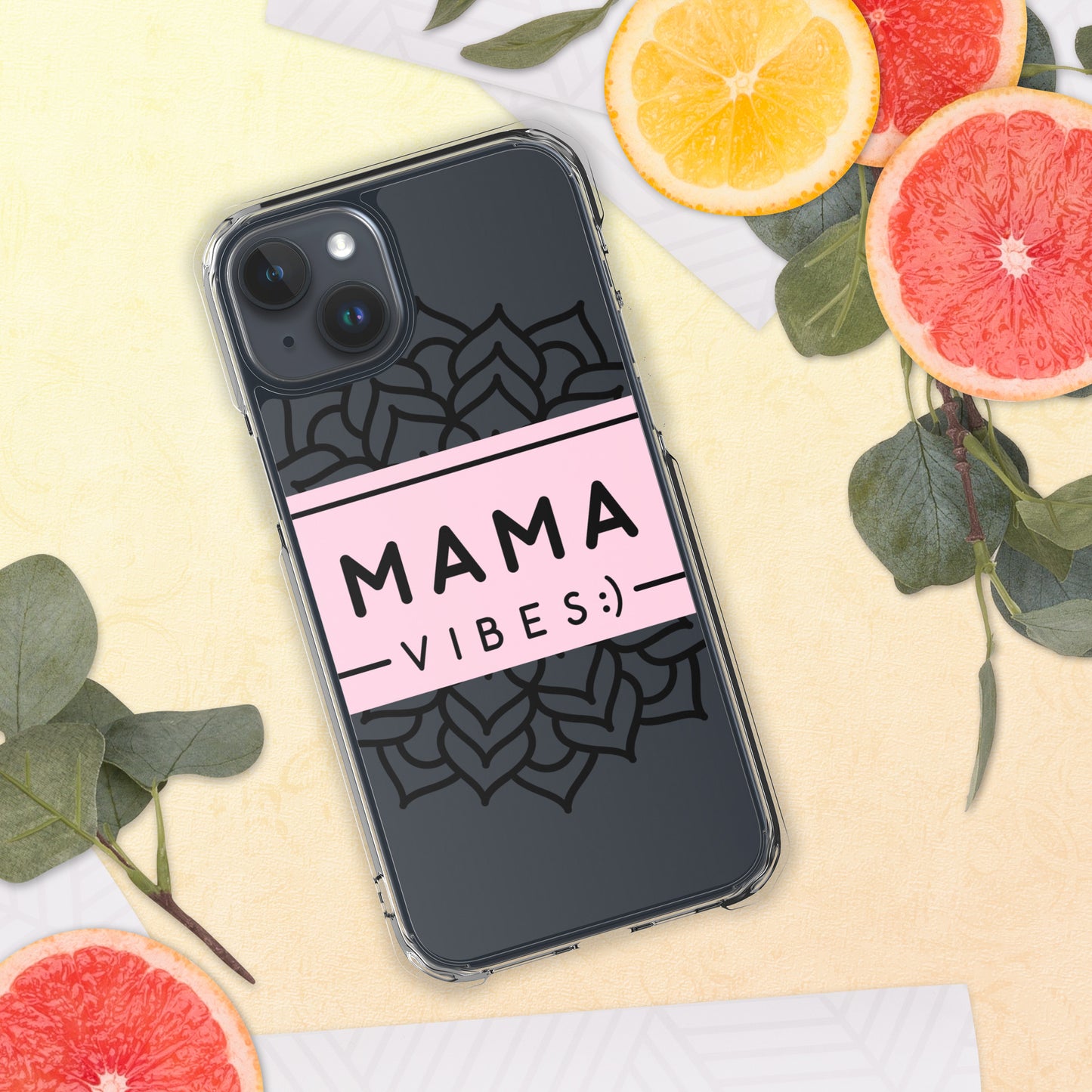 Mama Vibes Clear Case for iPhone®