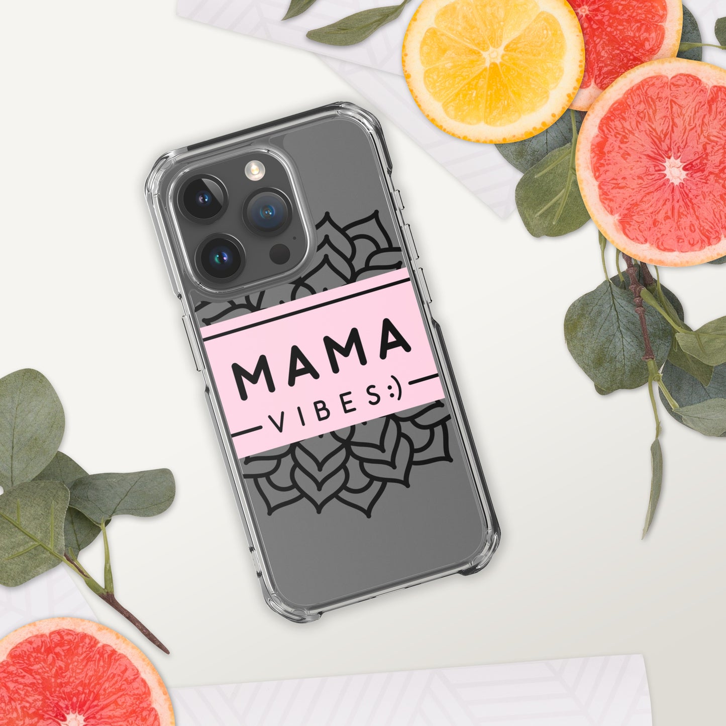 Mama Vibes Clear Case for iPhone®