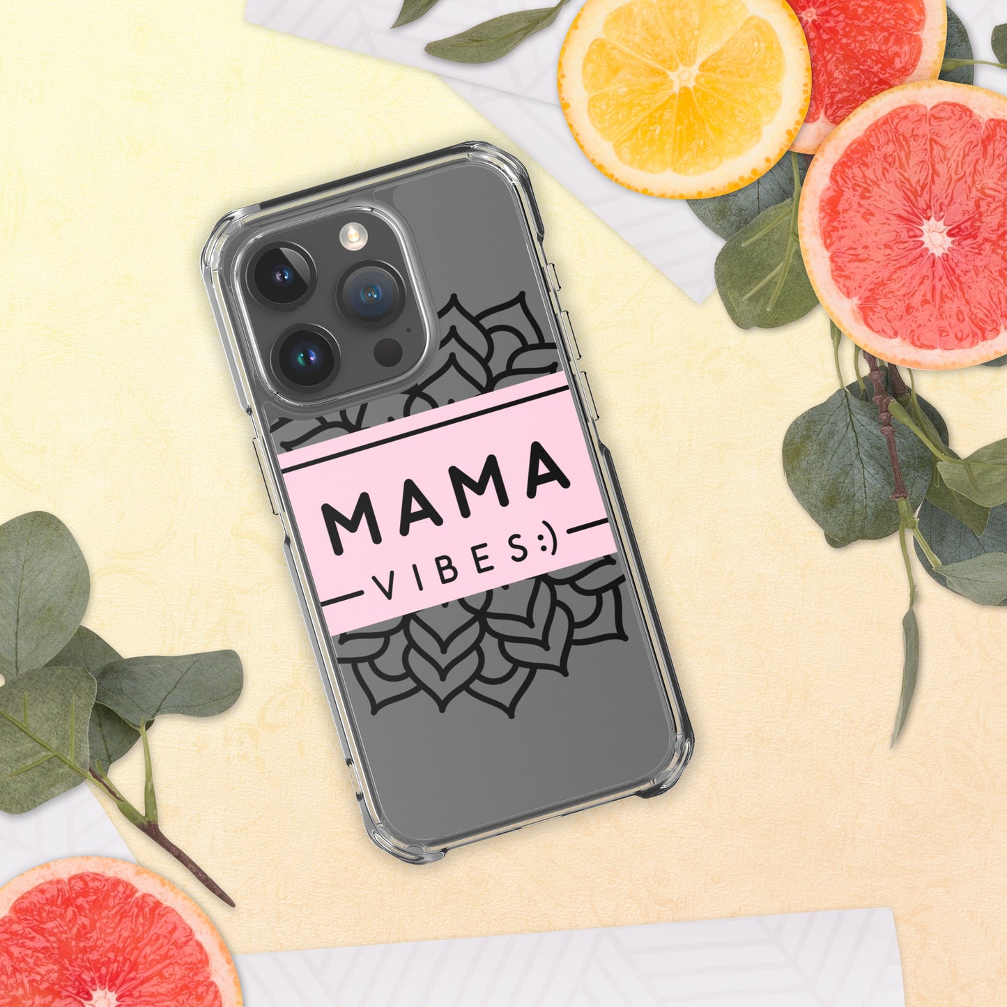 Mama Vibes Clear Case for iPhone®