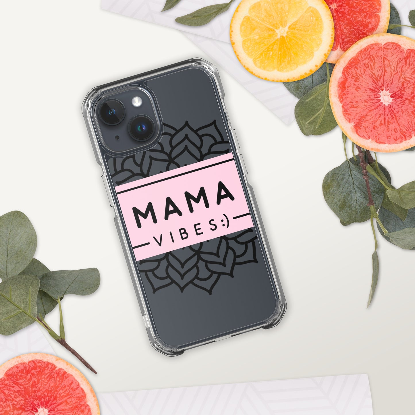 Mama Vibes Clear Case for iPhone®