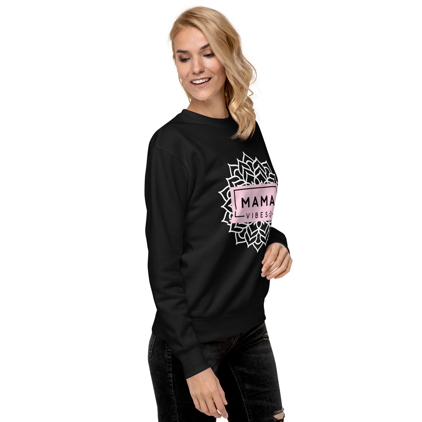 Mama Vibes Unisex Premium Sweatshirt