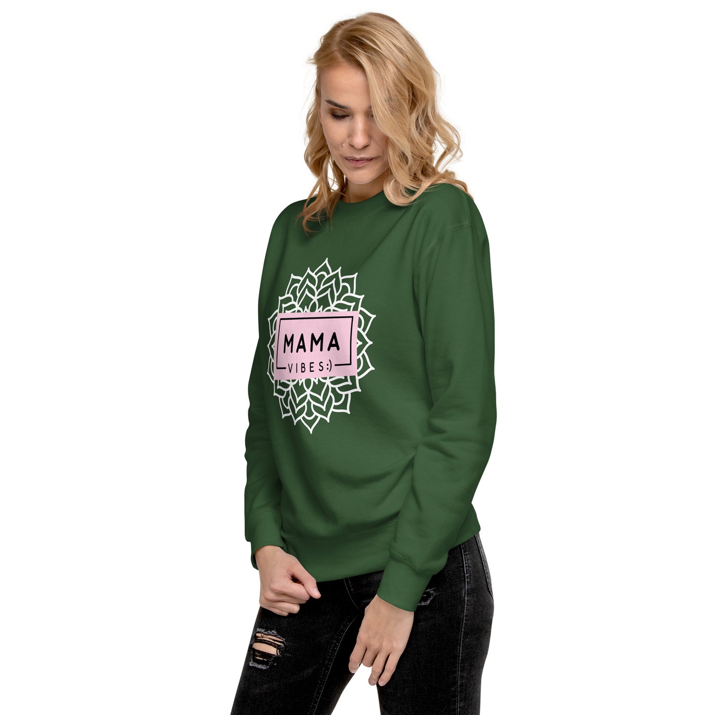 Mama Vibes Unisex Premium Sweatshirt