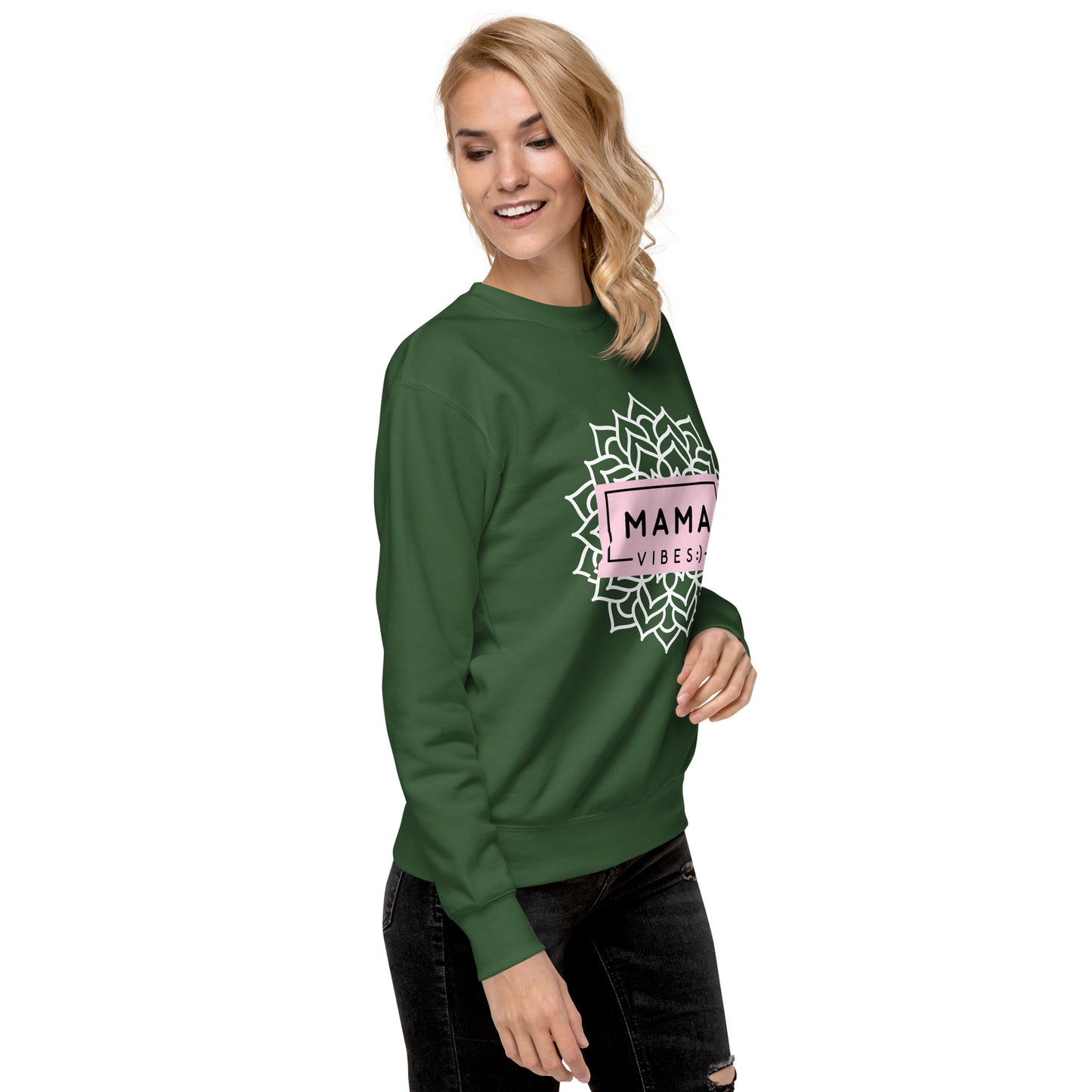 Mama Vibes Unisex Premium Sweatshirt