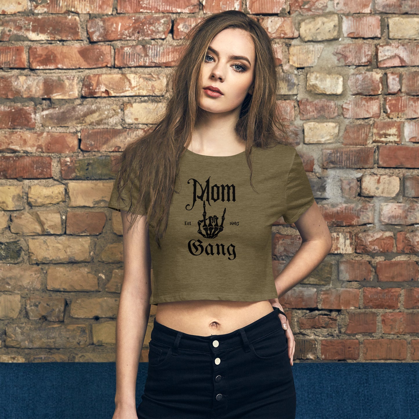 Mom Gang Crop Tee