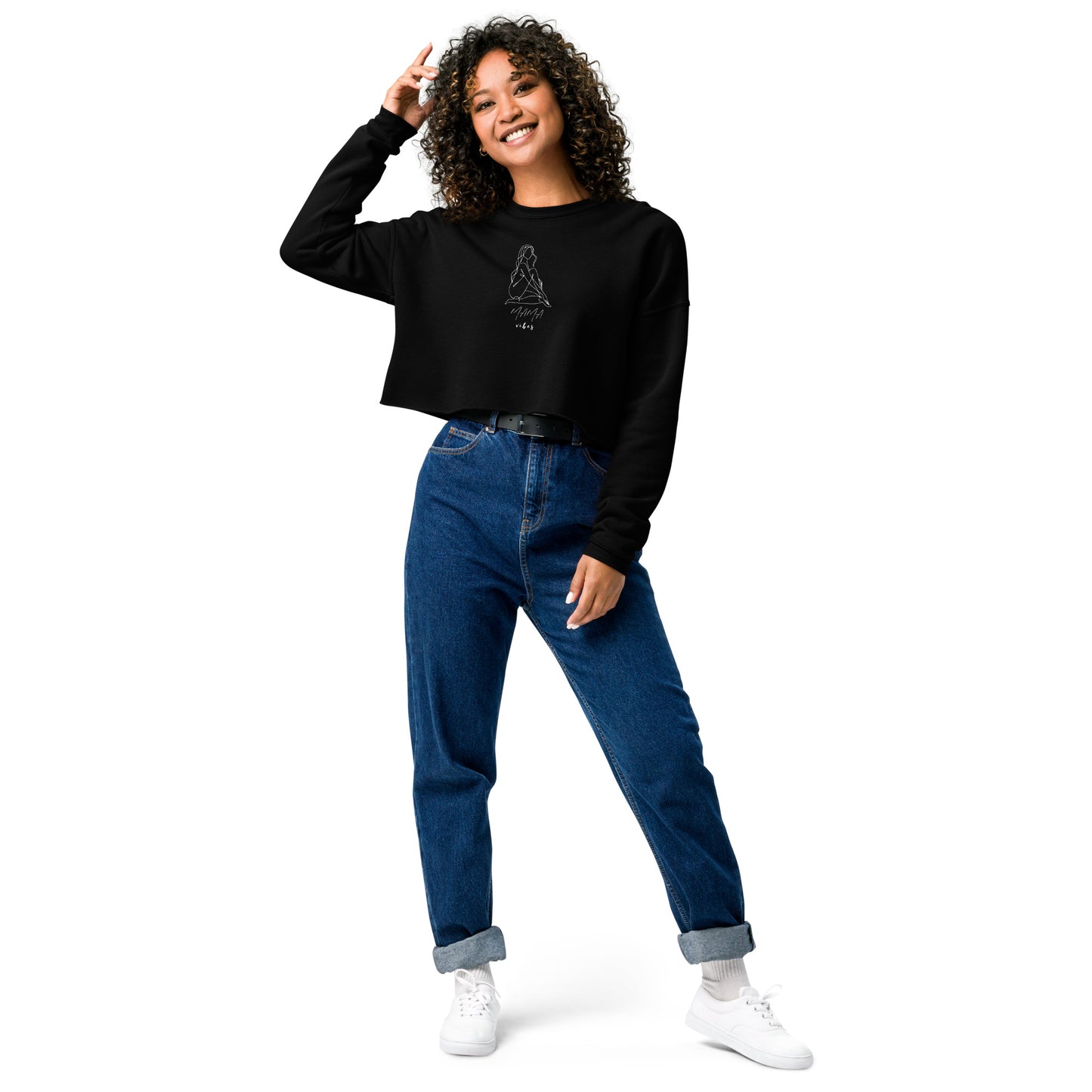 Mama Vibes Crop Sweatshirt